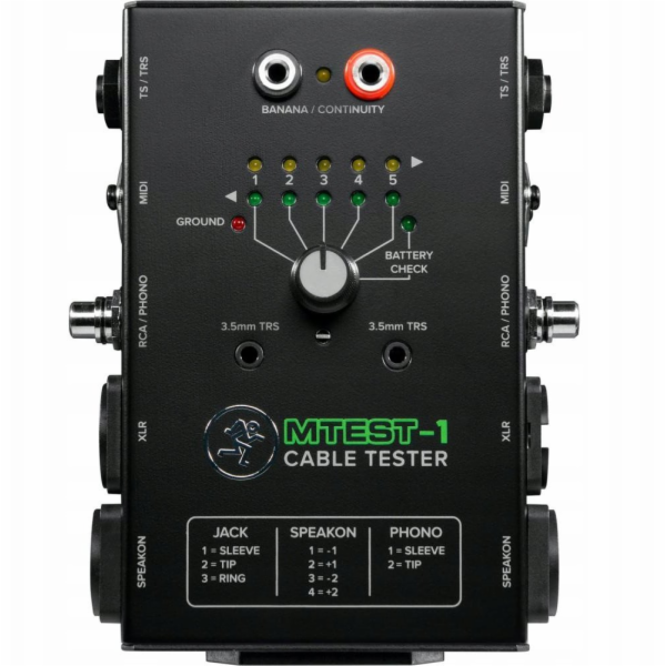 Mackie&nbsp;MACKIE&nbsp;M&nbsp;TEST&nbsp;1&nbsp;-&nbsp;Tester&nbsp;audio&nbsp;kabelů