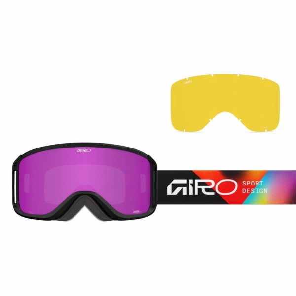 Giro Zimní brýle GIRO SAGEN BLACK ANGLES (OTG) (válcové) ...