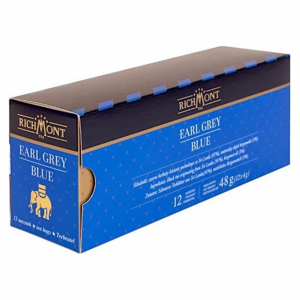 Richmont Earl Grey Blue Tea 12x4g - s bergamotovým olejem