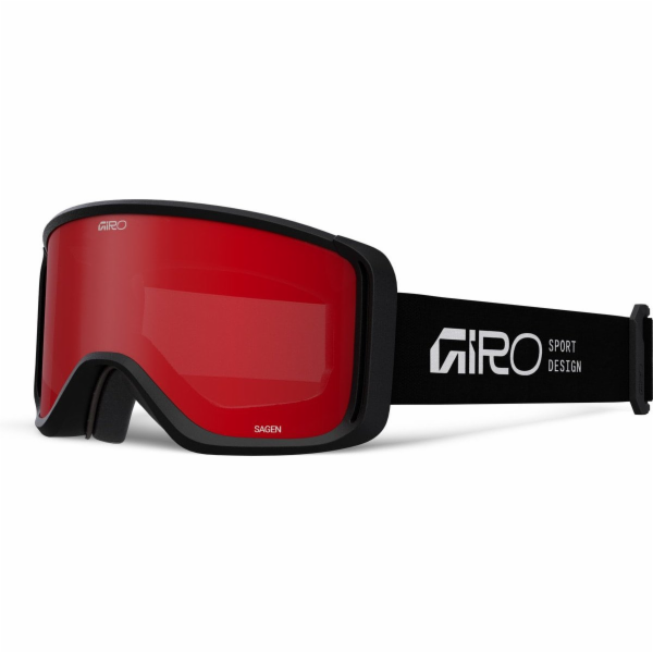 Giro Zimní brýle SAGEN BLACK STACKED (OTG) (válcové) čočk...