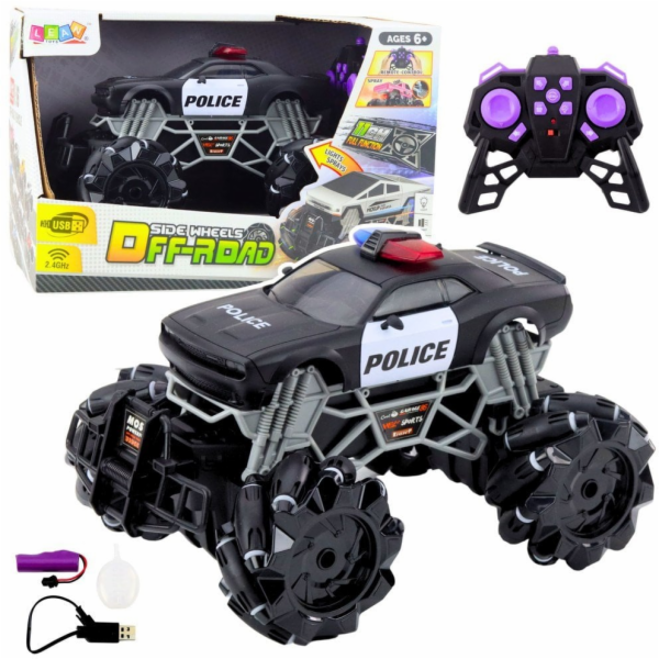 LeanToys RC dálkově ovládané policejní terénní vozidlo se...