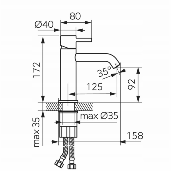 AWT Umyvadlová baterie BCK2 / FERRO / CIRICULUS / NÍZKÁ U...