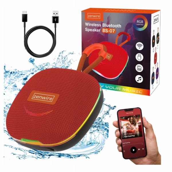 Zenwire Přenosný mini Bluetooth reproduktor s bezdrátovým...