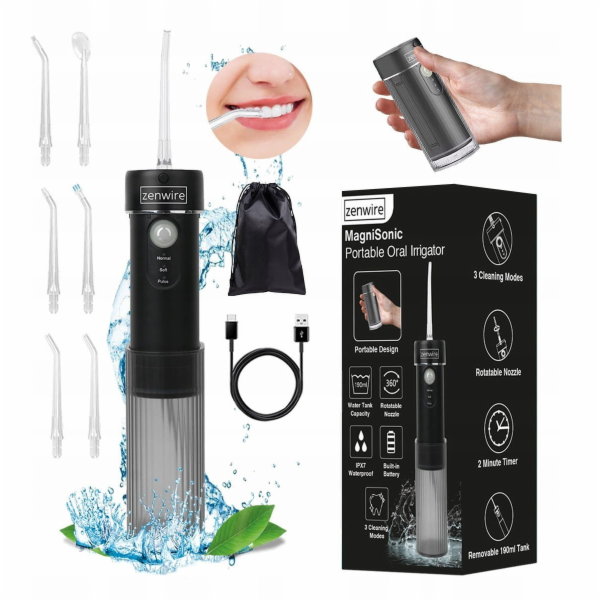 Zenwire Přenosný bezdrátový zubní cestovní irigátor WF309