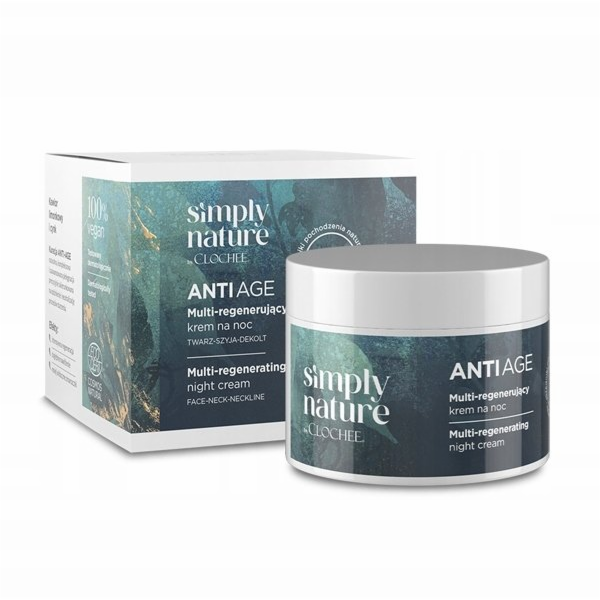 Nivea CLOCHEE_Simply Nature Anti Age multifunkční noční k...