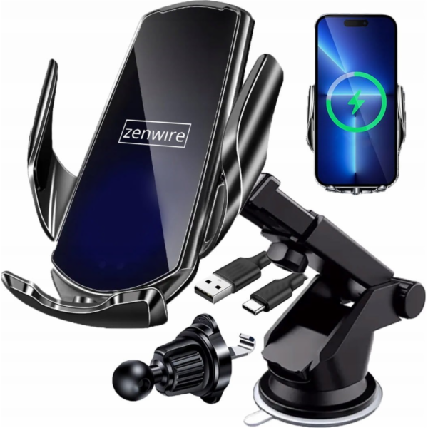 Zenwire Držák telefonu do auta s bezdrátovou nabíječkou, ...