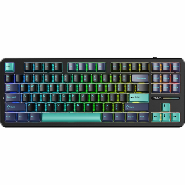 Klávesnice AULA Gasket F87 Pro Černá Azurová Modrá GrayWo...