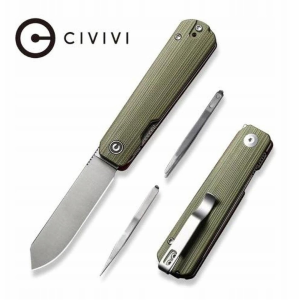 Cedrus Civivi Sendy Green/Red G10 zavírací nůž, Satin Nit...