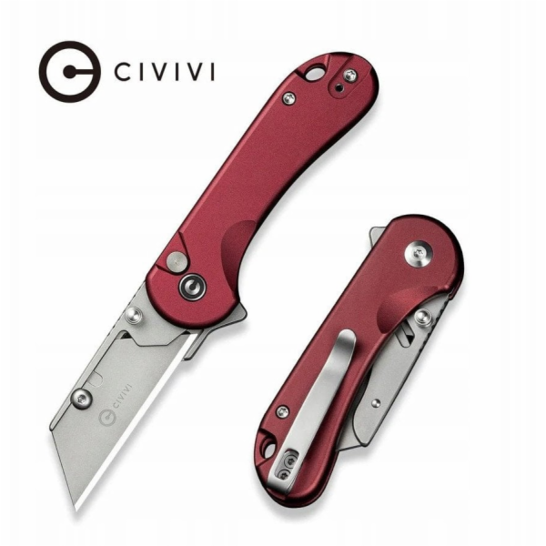 CIVIVI Nůž Elementum Utility Aluminium Burgundy C23039B-5