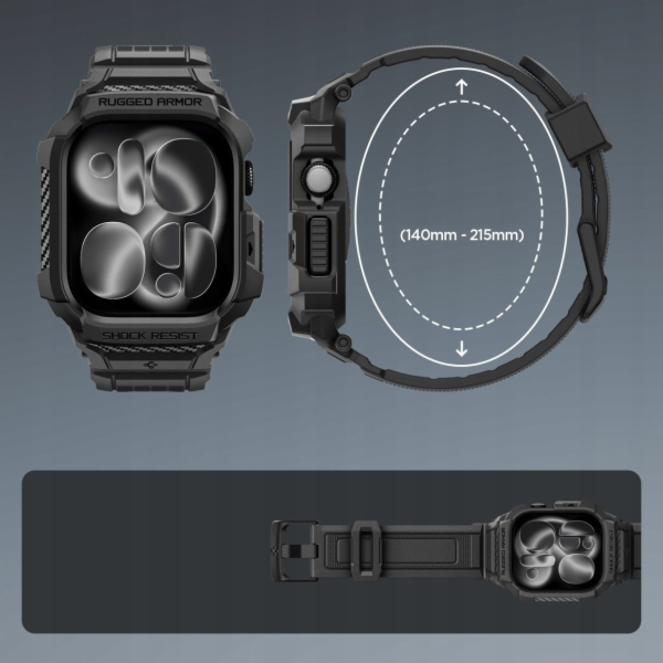 Spigen Rugged Armor Pro 2, matně černý - Apple Watch 11 4...