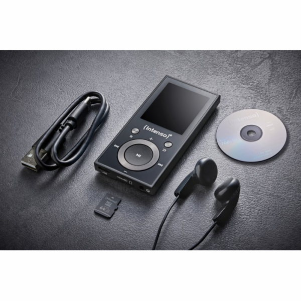 Intenso 3717490 MP3/MP4 přehrávač MP4 přehrávač 64 GB černý