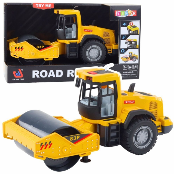 LeanToys Žlutý signál a zvuk silničního válce