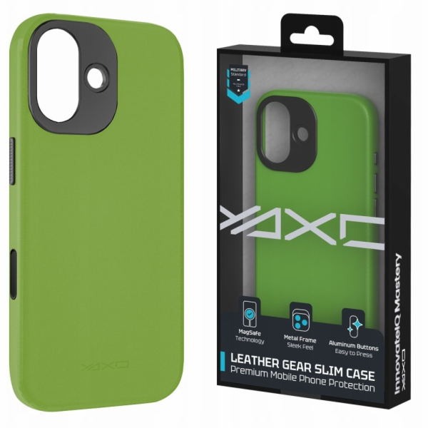 Yaxo Kožené pouzdro Gear Slim pro iPhone 17 v tropické ze...