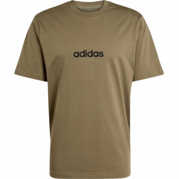 Adidas Pánské tričko Essentials Linear Single khaki JE900...