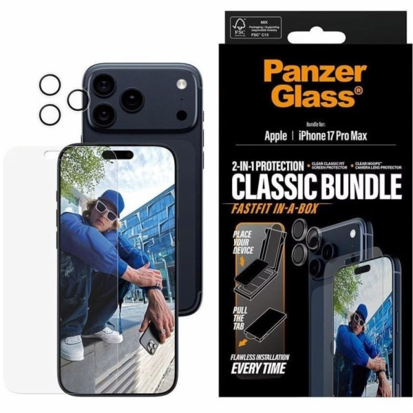 PanzerGlass 2 v 1 Classic Bundle | Ochranné pouzdro na di...