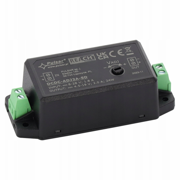 Pulsar Power Strip DCDC-ADJ2A-SD NAPÁJECÍ MĚNIČ