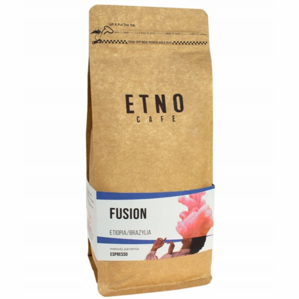 Etno Cafe kávová zrna Fusion kávová zrna 1kg