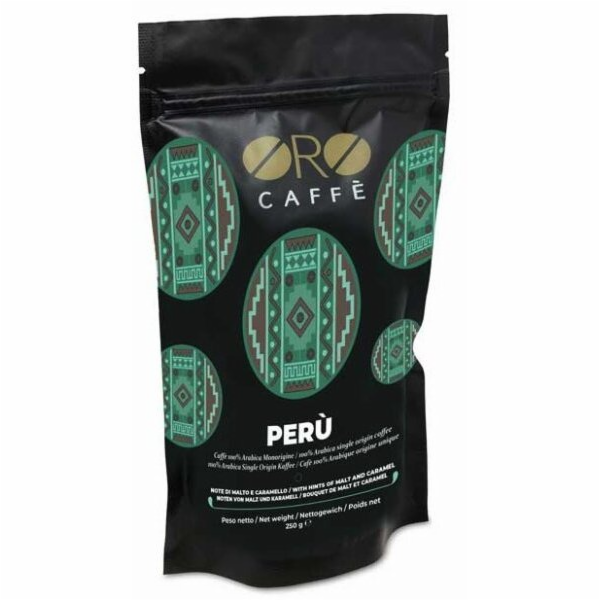 Oro Caffe kávová zrna 100% Arabica Peru 250g