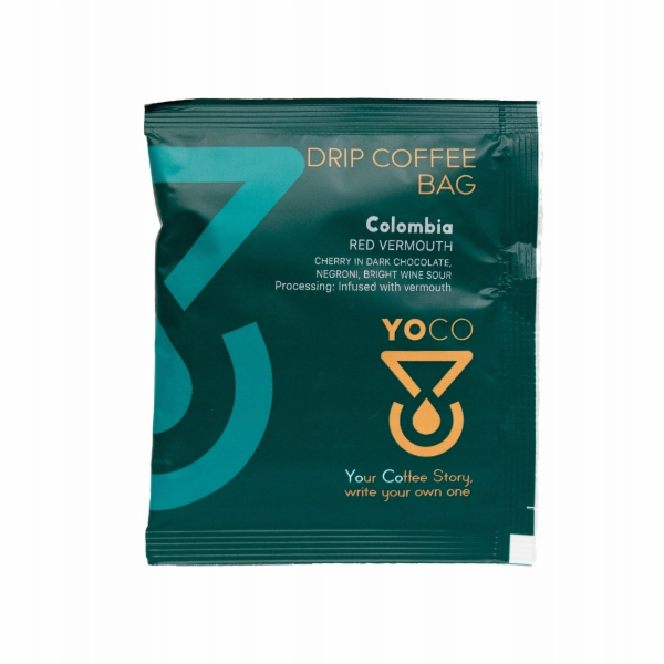 YoCo&nbsp;Mletá&nbsp;káva&nbsp;Drip&nbsp;Bag&nbsp;Coffee&nbsp;Colombia&nbsp;Red&nbsp;Vermouth&nbsp;20x12g