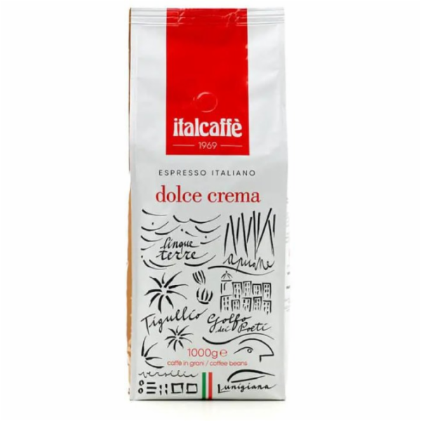 Italcaffe Espresso Italiano Dolce Crema zrnková káva 1 kg