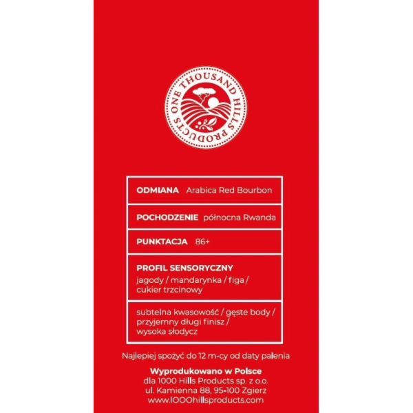 NoName RWANDA MUHABURA NATURAL ESPRESSO zrnková káva 400g