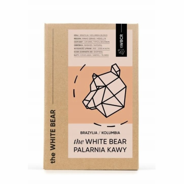 The White Bear Kávová zrna Brazílie/Kolumbie 1kg