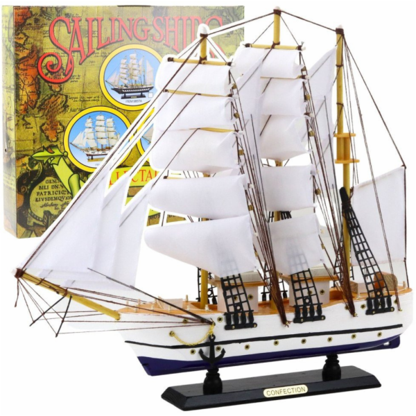 LeanToys Sběratelský dekorativní model plachetnice fregat...