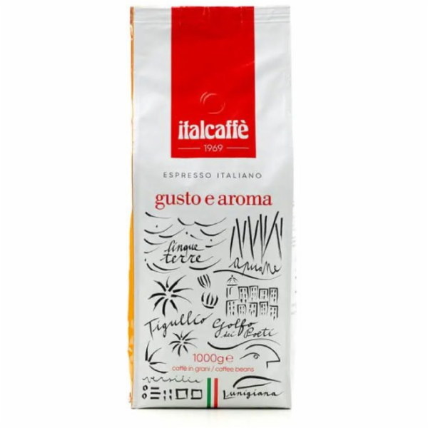 Italcaffe Espresso Italiano Gusto e Aroma zrnková káva 1 kg