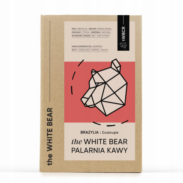 The White Bear Kávová zrna Brazil Guaxupe 1 kg