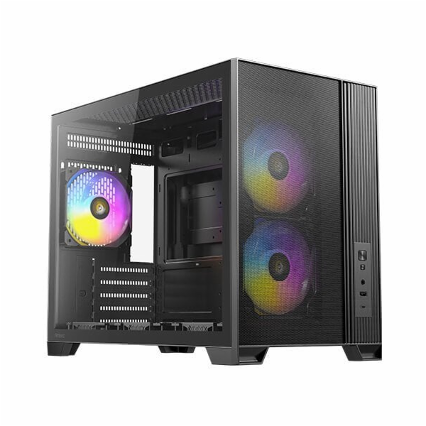 Antec Počítačová skříň Flux M, černá, Micro-ATX ITX
