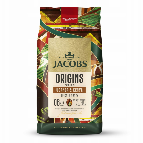 Jacobs Coffee Beans Origins Coffee Beans Keňa a Uganda 1kg