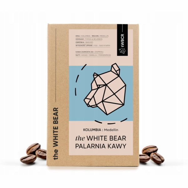 The White Bear Kávová zrna Kolumbie Medellin 1kg