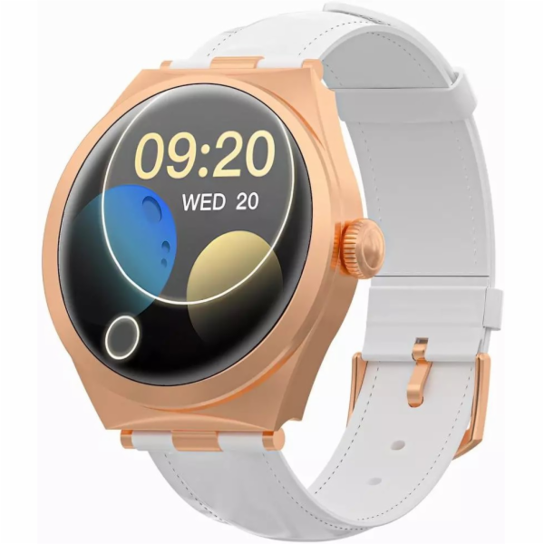 Gravity Chytré hodinky Smartwatch růžovo-zlaté bílé GT25-5
