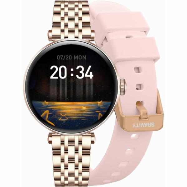 Gravity Chytré hodinky Smartwatch růžovo-zlaté, stříbrné,...