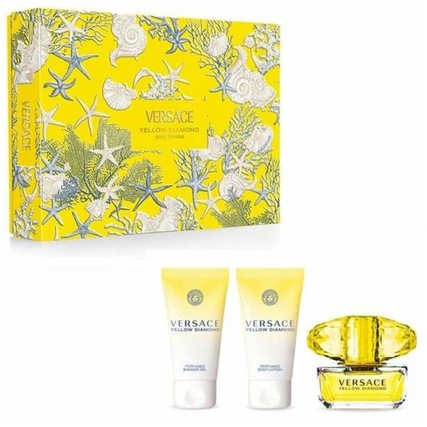 Versace Yellow Diamond EDT 50ml + SG 50ml + BL 50ml