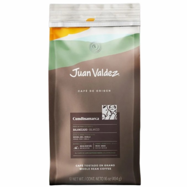 Juan Valdez kávová zrna Cundinamarca kávová zrna 454 g