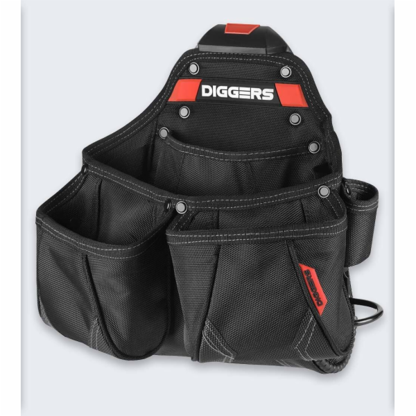 Rosfix Kapsa Diggers Quick Click BlackRed Carpenter's Pocket