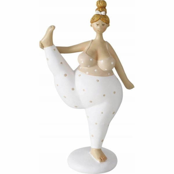 Boltze&nbsp;Porcelánová&nbsp;figurka&nbsp;Jóga,&nbsp;žena,&nbsp;22&nbsp;cm