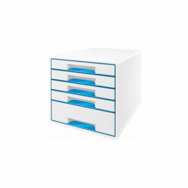 Leitz Držák na dokumenty modul WOW, 5 zásuvek, modrobílý ...