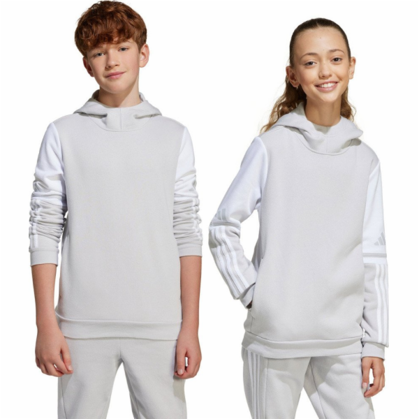 Adidas Dětská mikina s kapucí Squadra 25, šedá, JD4808, 1...