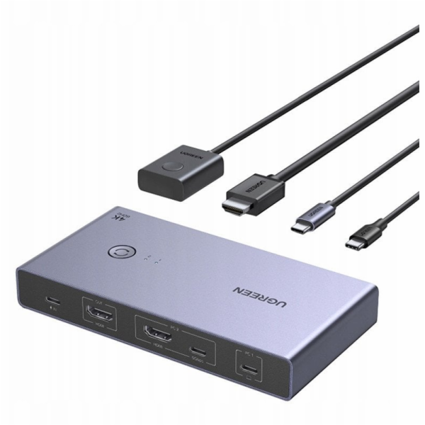 Ugreen CM731 2v1 USB-C + HDMI KVM přepínač