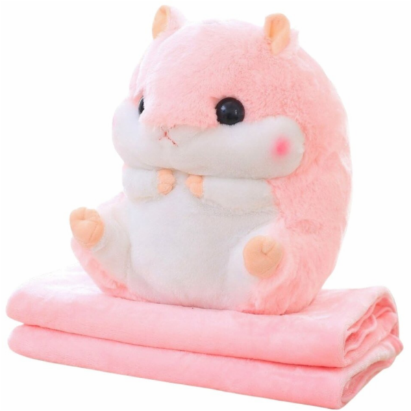 LeanToys Plyšová ohřívací deka na ruce s motivem křečka 1...