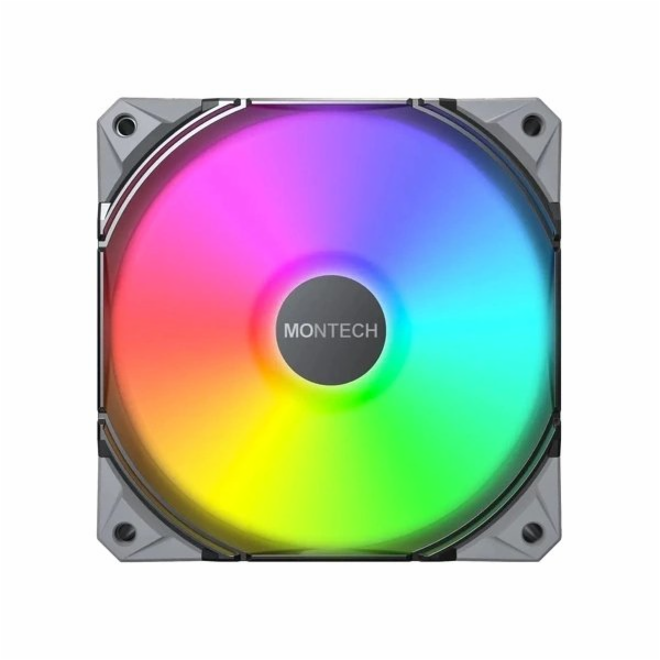 Montech Fan E28 ARGB PWM černá sada ventilátorů 120 mm (3...