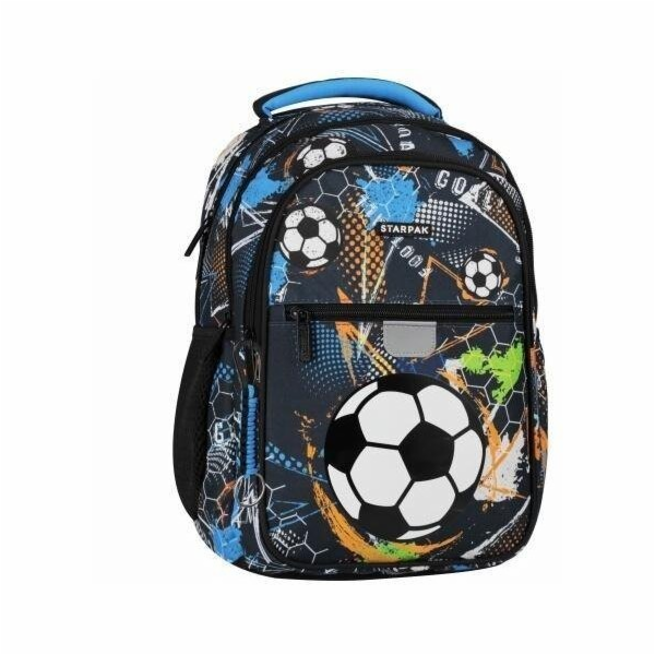 Starpak Fotbalový modrý školní batoh
