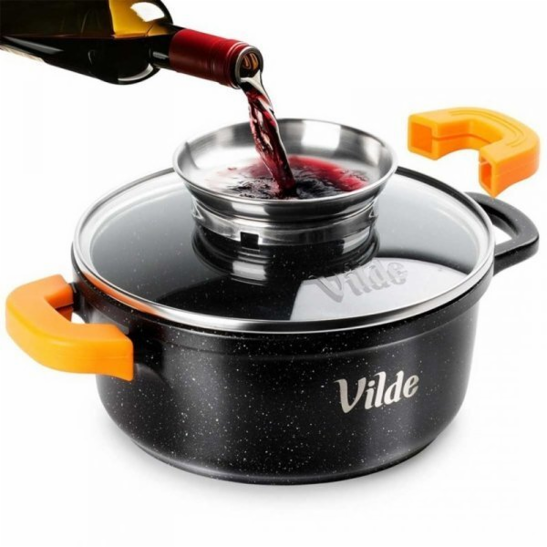 Vilde ŽULOVÝ HRNEC 1,2 L 16 CM S VÍČKEM S AROMATIZÉREM TE...