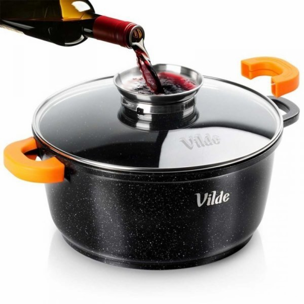 Vilde ŽULOVÝ HRNEC 4L 24CM S VÍČKEM S AROMATIZÉREM TERRUN...