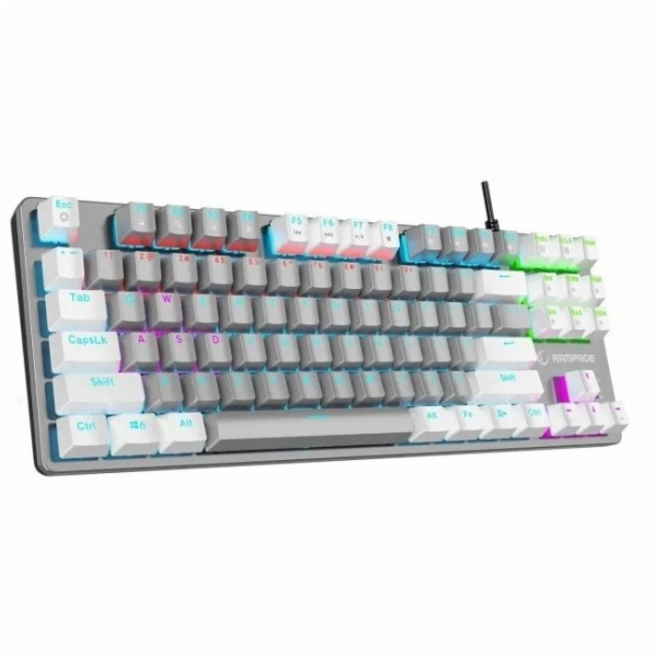 Rampage Mechanická herní klávesnice Snug RGB KRGD Blue, š...