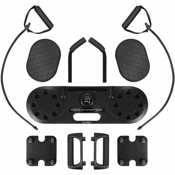 HMS Cvičební plošina DBP02 3 v 1 s rukojeťmi, lany a kolečky