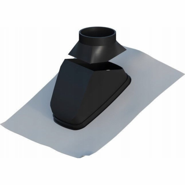 Ricom PŘECHOD PRO ŠIKMOU STŘECHU 25-50° DN100-125 ČERNÁ
