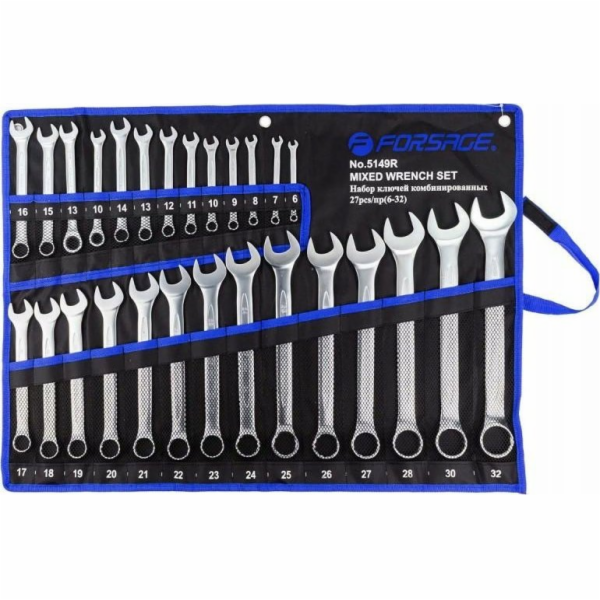 Forsage Sada očkoplochých klíčů 27 kusů (6-32 mm) (2 s rá...